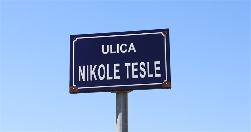 Nikola Tesla Street in Varaždin