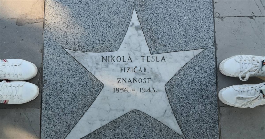 Nikola Tesla in the Croatian Walk of Fame