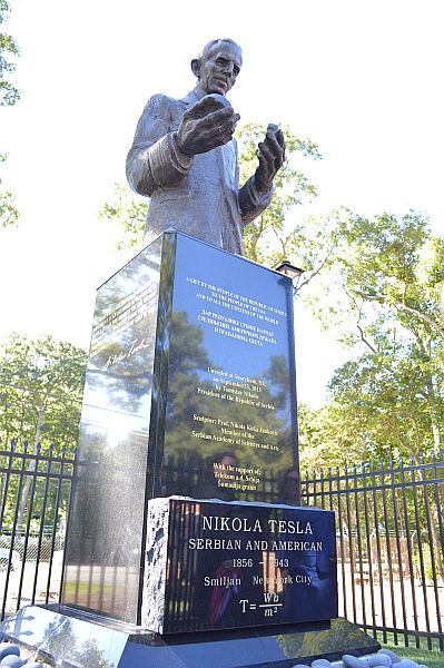 Nikola Tesla Statue in Shoreham